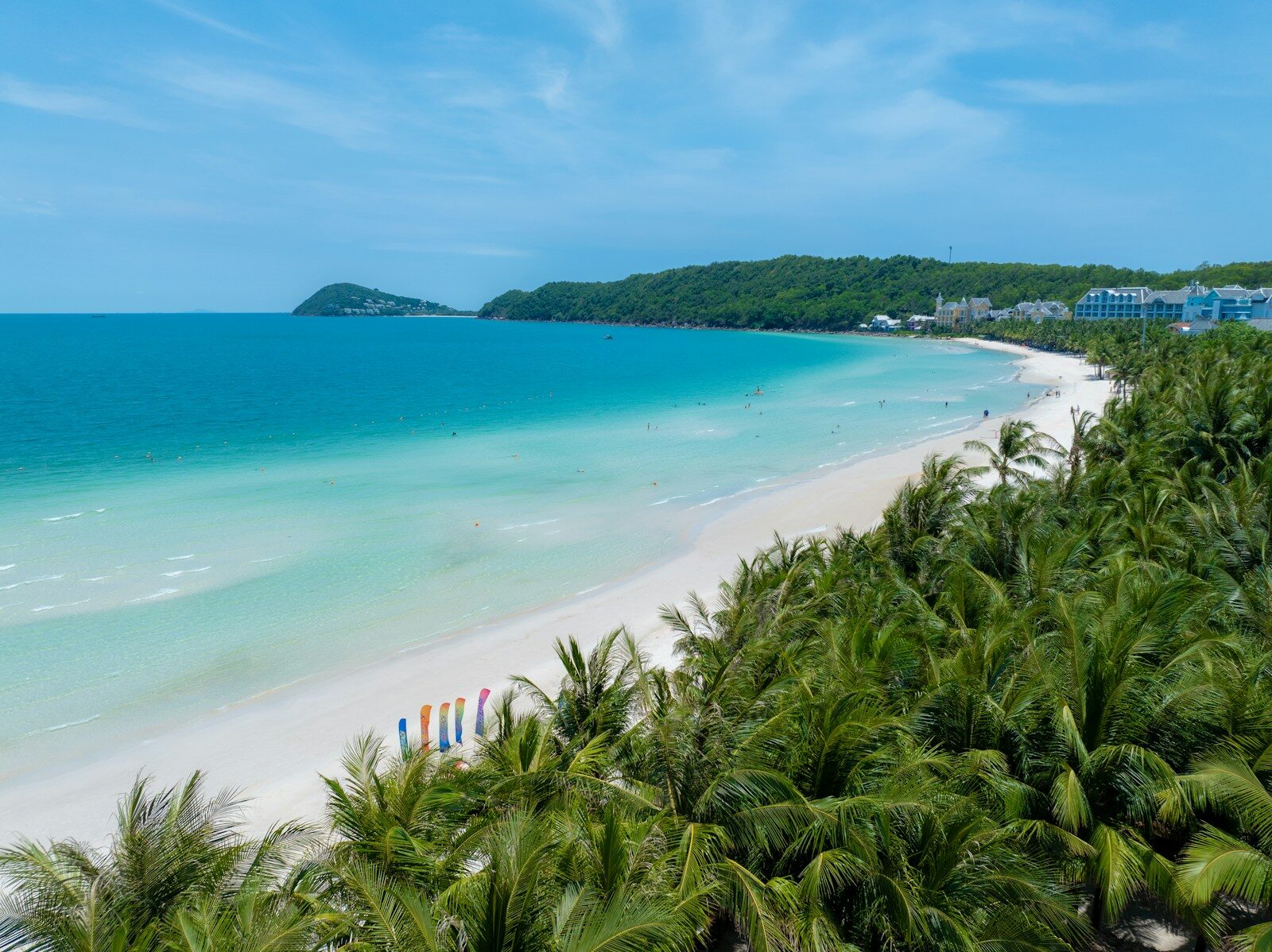 Spiaggia tropicale di Phu Quoc vista dall’alto